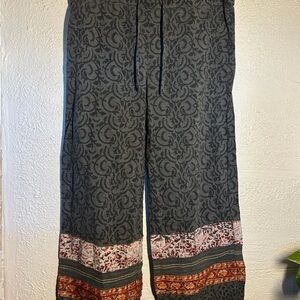 PUNJAMMiES Women's Gray Patterned Yoga Pants